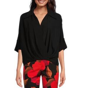 NEW TRINA TURK otto top in black